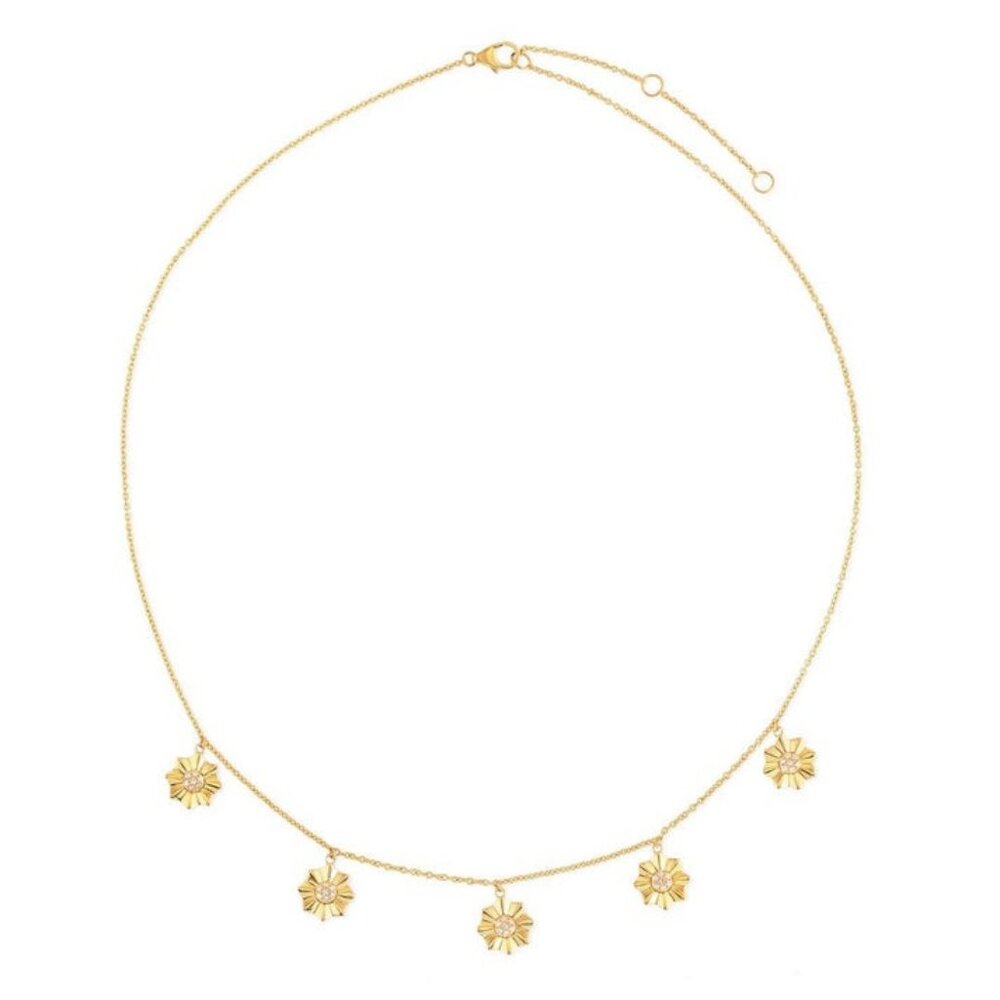 35 Diamond 14K (or 18k upon request) Yellow Gold Enchantment Station Necklace